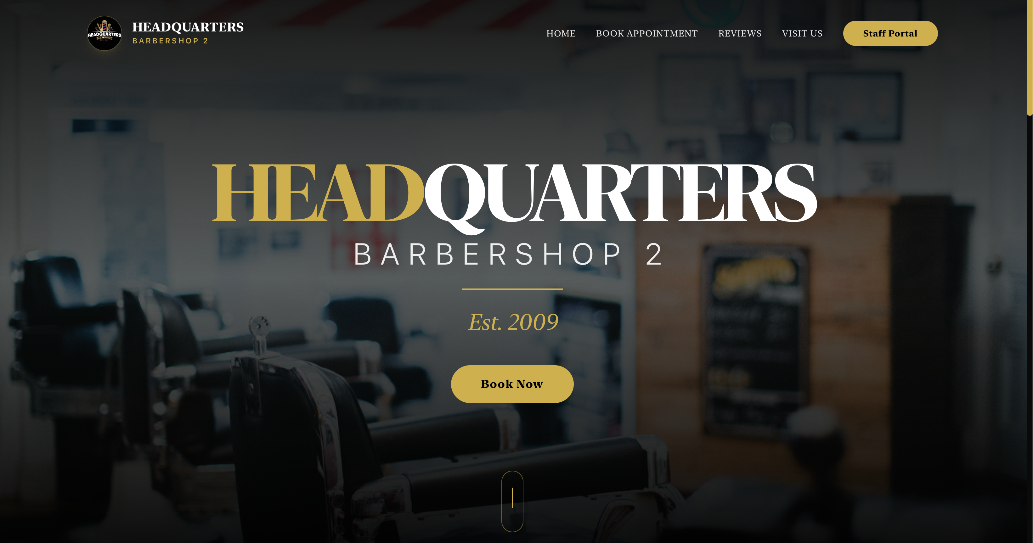 Barbershop website design