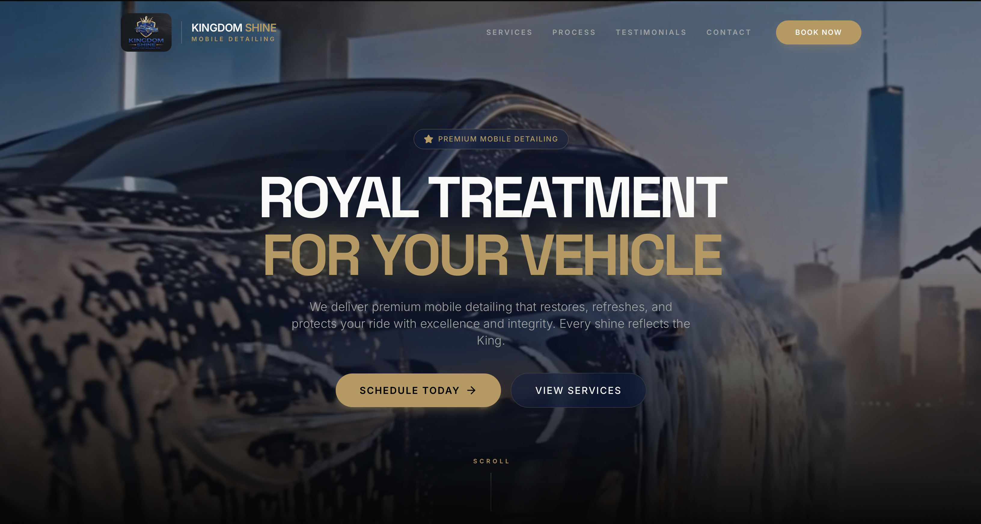Car detailer website design