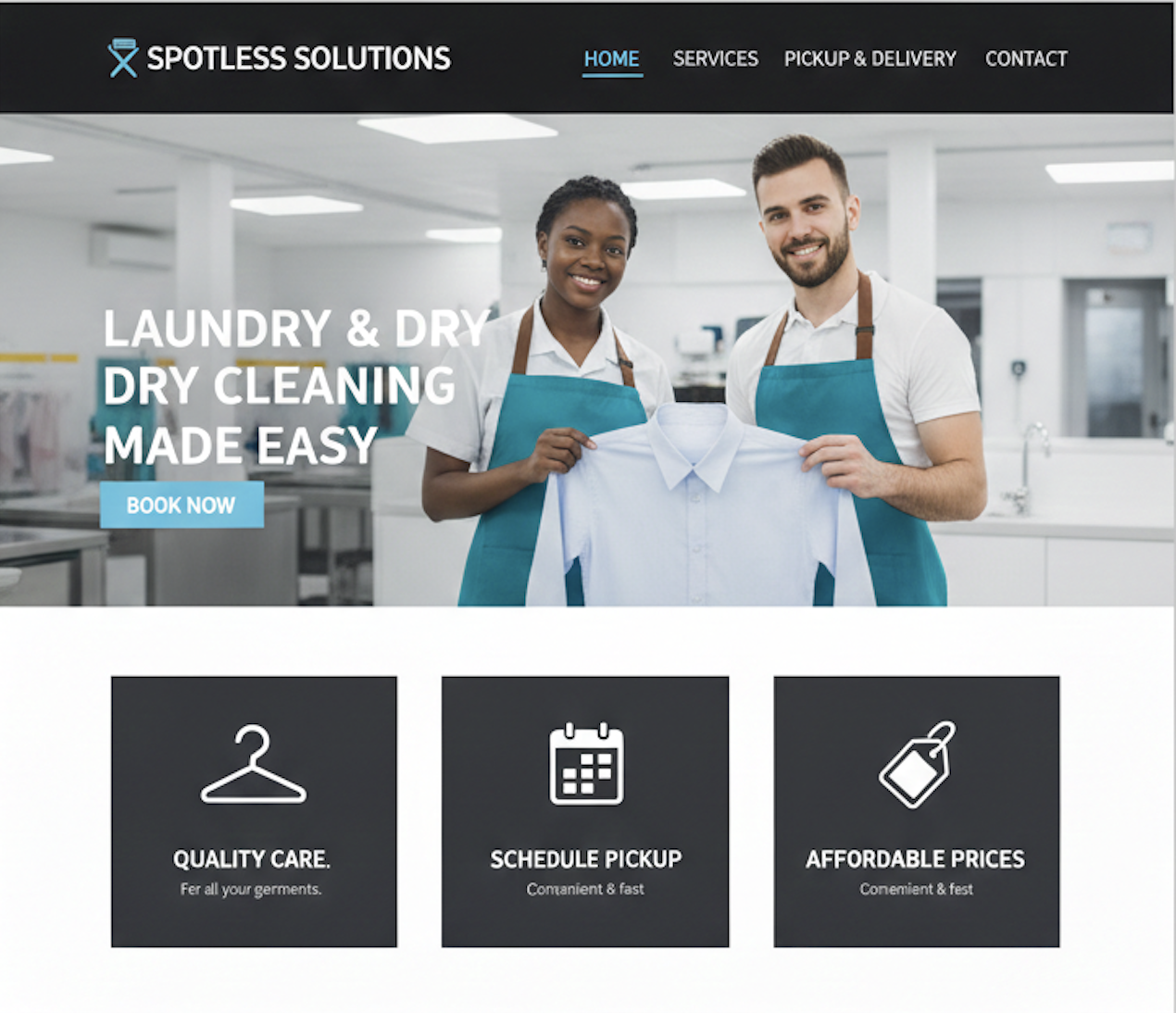 Dry Cleaning website